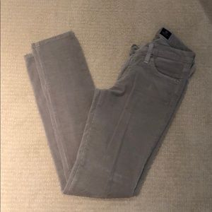 AG gray corduroy pants